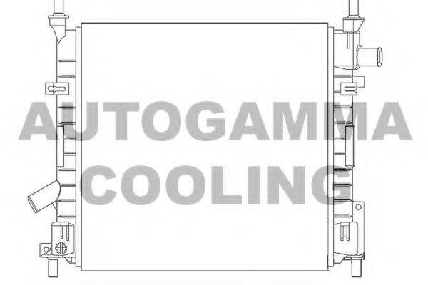 AUTOGAMMA 103428 Радіатор, охолодження двигуна