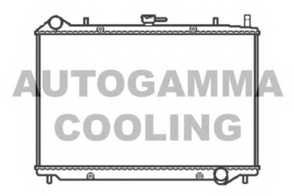 AUTOGAMMA 103515 Радіатор, охолодження двигуна