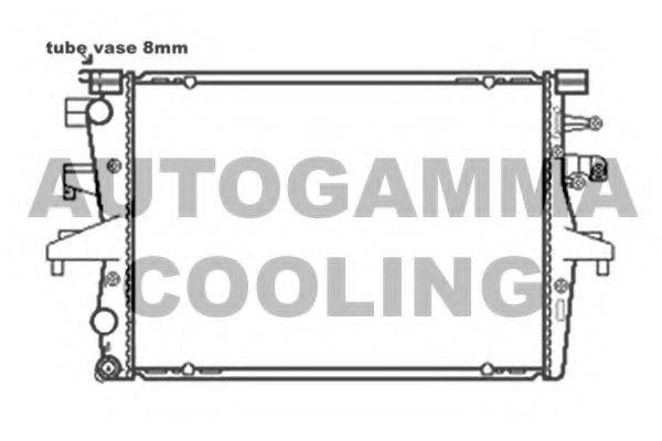 AUTOGAMMA 103543 Радіатор, охолодження двигуна