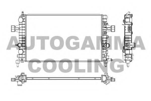 AUTOGAMMA 103628 Радіатор, охолодження двигуна