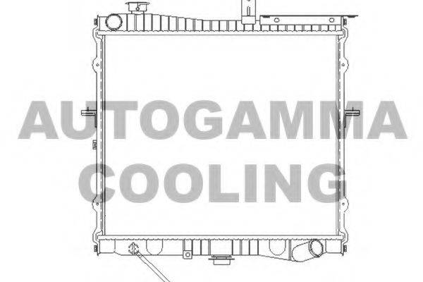 AUTOGAMMA 104139 Радіатор, охолодження двигуна