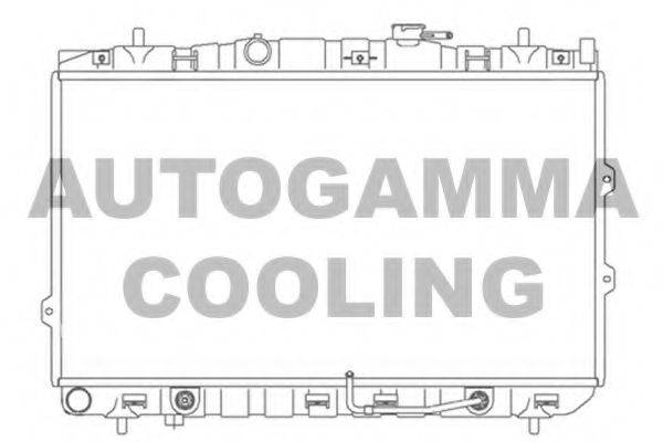 AUTOGAMMA 104174 Радіатор, охолодження двигуна