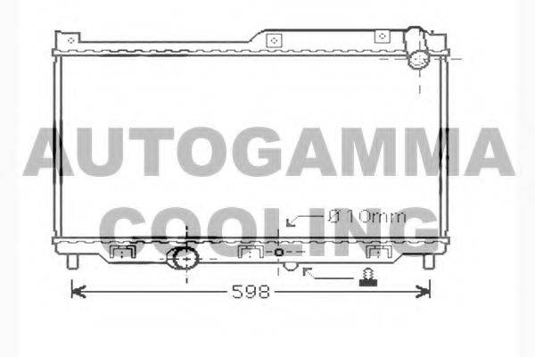 AUTOGAMMA 104286 Радіатор, охолодження двигуна