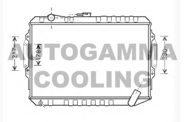 AUTOGAMMA 104548 Радіатор, охолодження двигуна