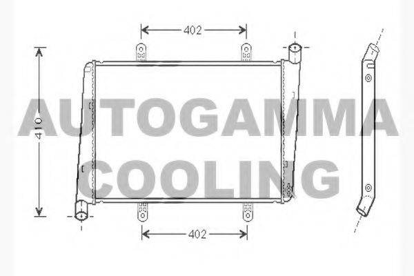 AUTOGAMMA 104752 Радіатор, охолодження двигуна