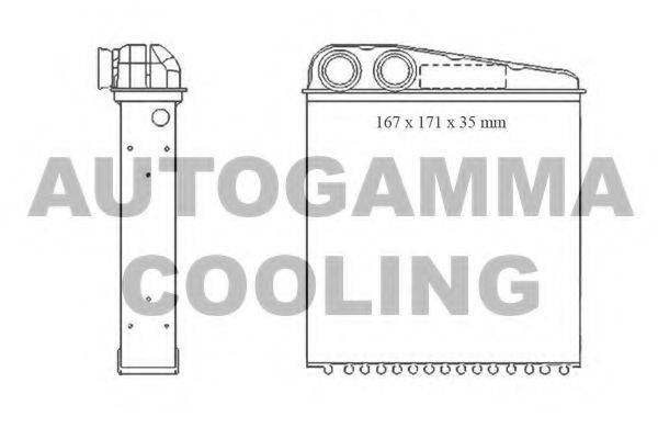 AUTOGAMMA 104820 Теплообмінник, опалення салону