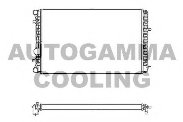 AUTOGAMMA 104870 Радіатор, охолодження двигуна