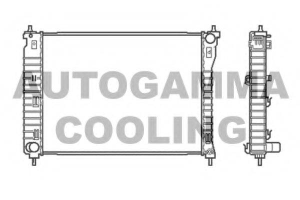AUTOGAMMA 105043 Радіатор, охолодження двигуна