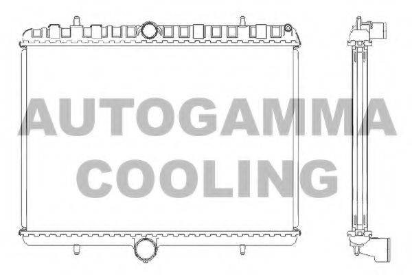 AUTOGAMMA 105123 Радіатор, охолодження двигуна