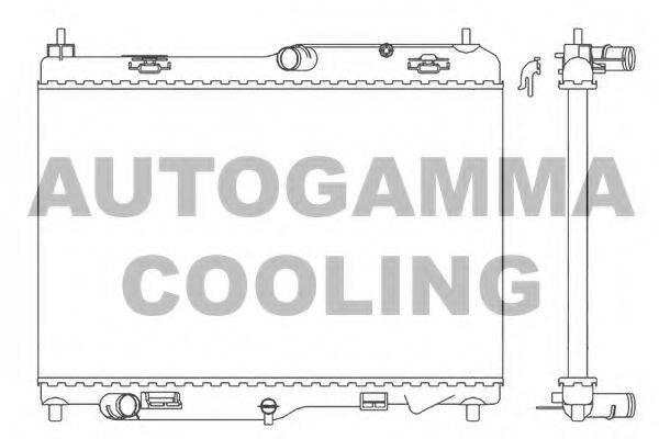 AUTOGAMMA 105774 Радіатор, охолодження двигуна