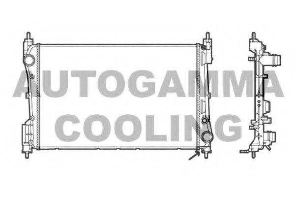AUTOGAMMA 105791 Радіатор, охолодження двигуна