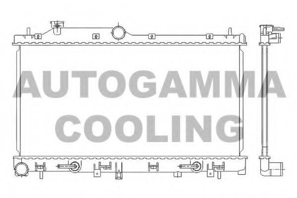 AUTOGAMMA 105928 Радіатор, охолодження двигуна