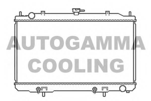 AUTOGAMMA 107018 Радіатор, охолодження двигуна