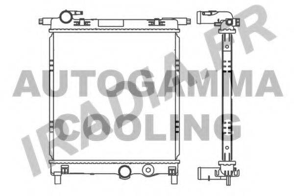 AUTOGAMMA 107107 Радіатор, охолодження двигуна