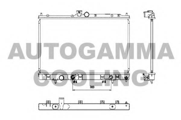 AUTOGAMMA 107182 Радіатор, охолодження двигуна