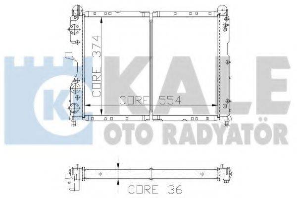 KALE OTO RADYATOR 102000 Радіатор, охолодження двигуна