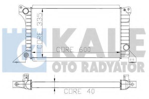 KALE OTO RADYATOR 103100 Радіатор, охолодження двигуна