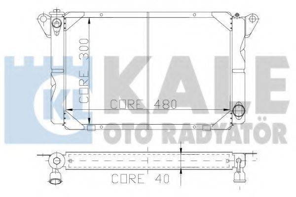 KALE OTO RADYATOR 106800 Радіатор, охолодження двигуна