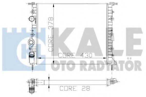 KALE OTO RADYATOR 109300 Радіатор, охолодження двигуна