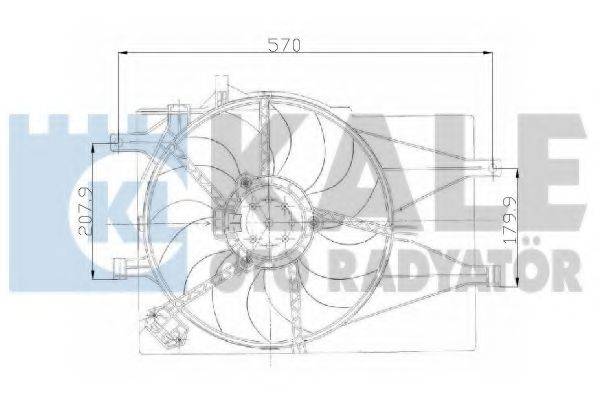 KALE OTO RADYATOR 135920 Вентилятор, охолодження двигуна