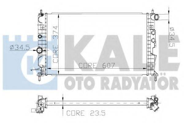 KALE OTO RADYATOR 136200 Радіатор, охолодження двигуна