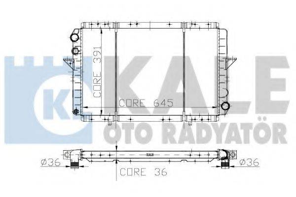 KALE OTO RADYATOR 160800 Радіатор, охолодження двигуна