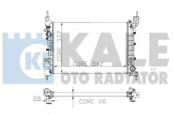 KALE OTO RADYATOR 196200 Радіатор, охолодження двигуна