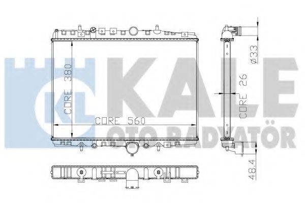 KALE OTO RADYATOR 258000 Радіатор, охолодження двигуна