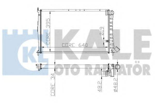 KALE OTO RADYATOR 258200 Радіатор, охолодження двигуна