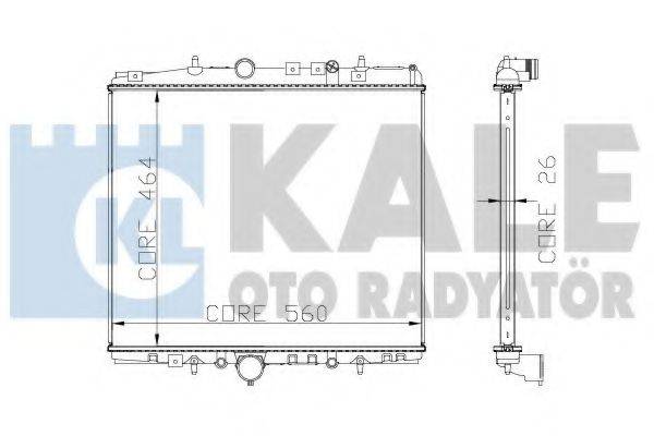 KALE OTO RADYATOR 285400 Радіатор, охолодження двигуна