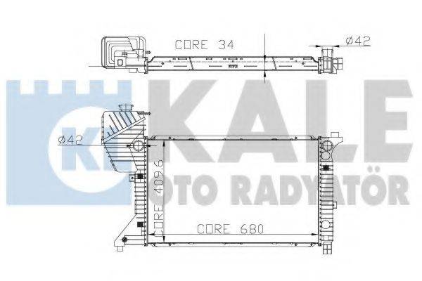 KALE OTO RADYATOR 330300 Радіатор, охолодження двигуна