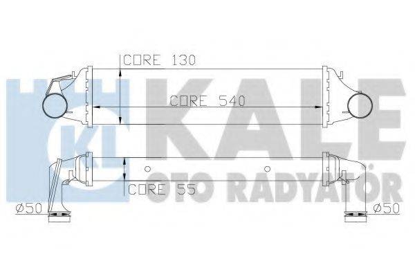 KALE OTO RADYATOR 343400 Інтеркулер