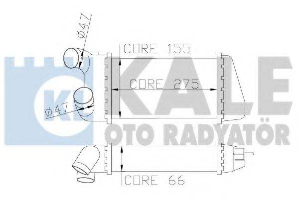 KALE OTO RADYATOR 344100 Інтеркулер