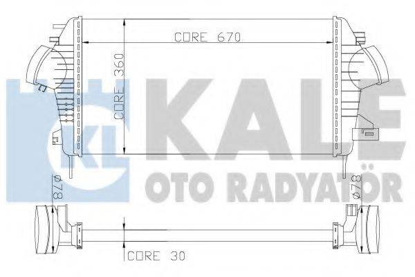 KALE OTO RADYATOR 345700 Інтеркулер