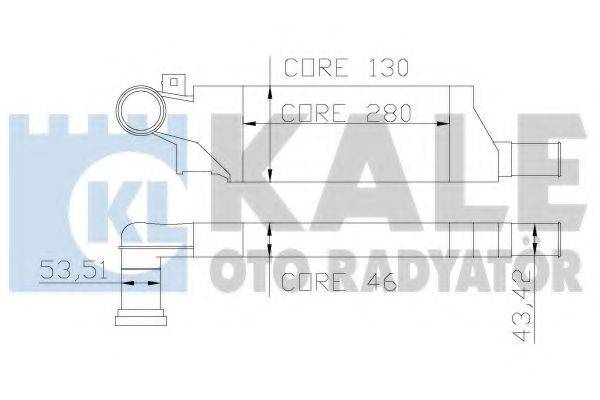 KALE OTO RADYATOR 346200 Інтеркулер