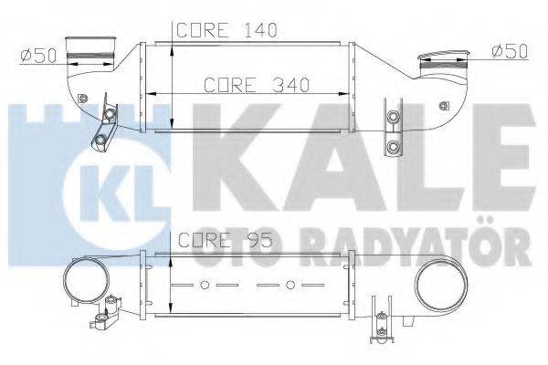 KALE OTO RADYATOR 346500 Інтеркулер