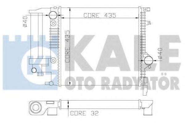 KALE OTO RADYATOR 349100 Радіатор, охолодження двигуна