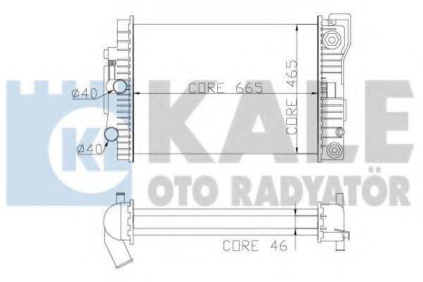 KALE OTO RADYATOR 351500 Радіатор, охолодження двигуна