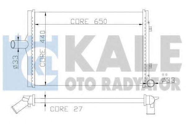 KALE OTO RADYATOR 353000 Радіатор, охолодження двигуна