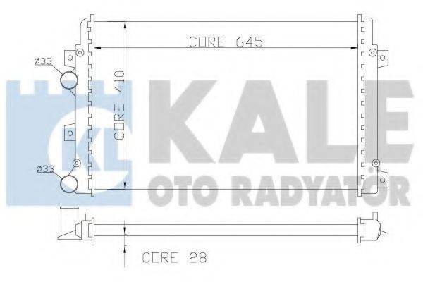 KALE OTO RADYATOR 353500 Радіатор, охолодження двигуна