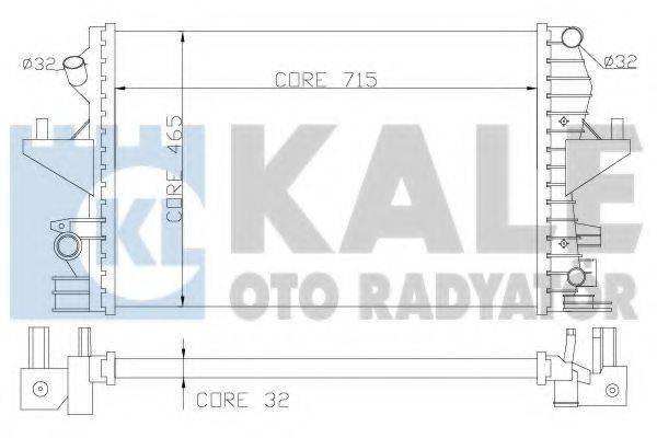 KALE OTO RADYATOR 354000 Радіатор, охолодження двигуна