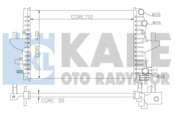 KALE OTO RADYATOR 354100 Радіатор, охолодження двигуна