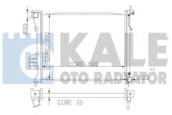 KALE OTO RADYATOR 358500 Радіатор, охолодження двигуна