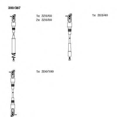 BREMI 300387 Комплект дротів запалювання