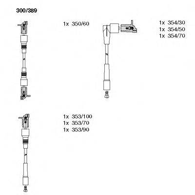 BREMI 300389 Комплект дротів запалювання