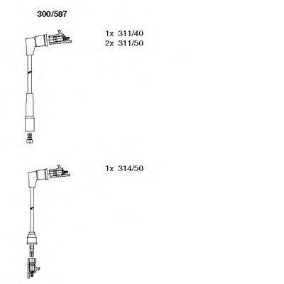 BREMI 300587 Комплект дротів запалювання