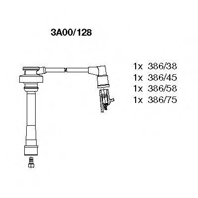 BREMI 3A00128 Комплект дротів запалювання