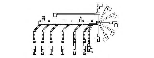 BREMI 465R100 Комплект дротів запалювання