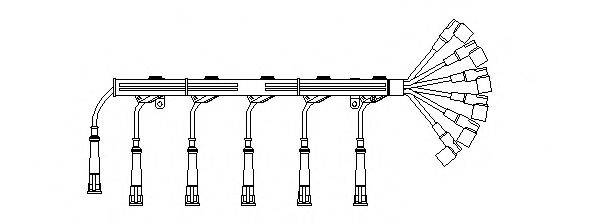 BREMI 520100 Комплект дротів запалювання