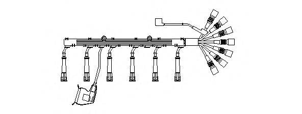 BREMI 538100 Комплект дротів запалювання